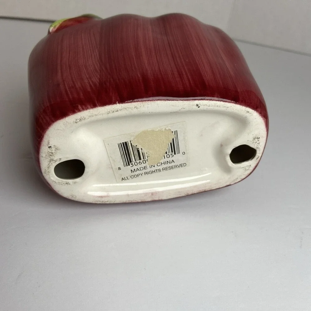 Vintage Ceramic Apple Napkin Holder‎ Farmhouse Kitchen
